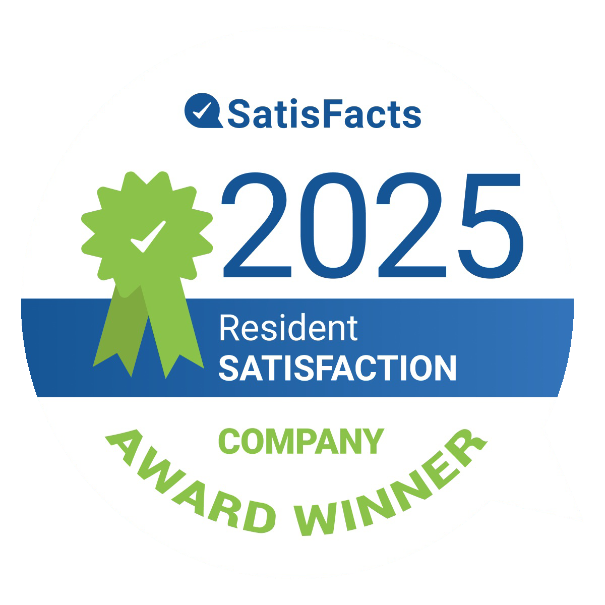 Resident satisfaction award winner